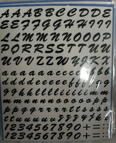 Adesivi lettere numeri