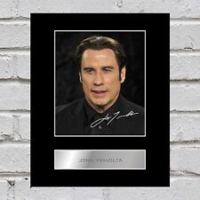 John Travolta Signed Mounted