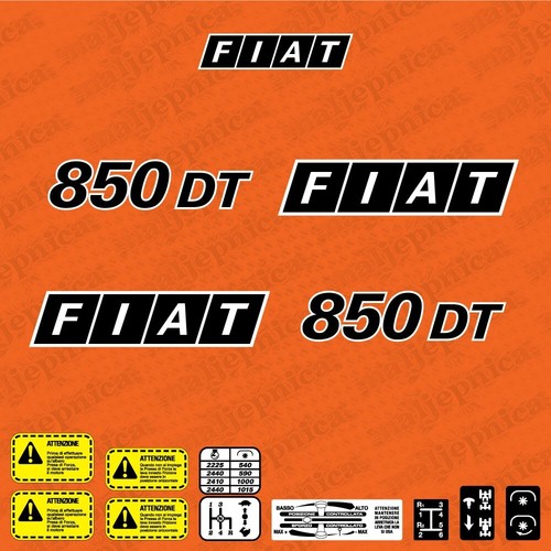 Fiat 850 adesivi - fiat, dt