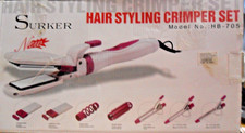 PIASTRA PER CAPELLI SURKER HB-705 HAIR STYLING CAMPER SET USATA FUNZIONANTE
