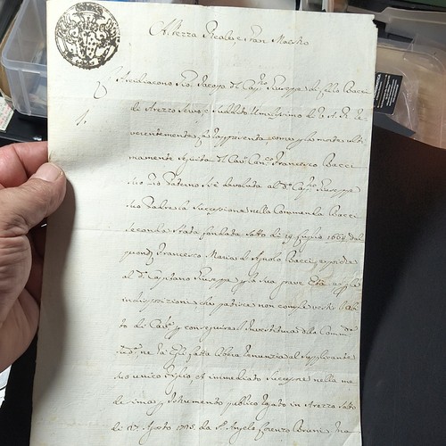 Manoscritto toscana 1775 - manoscritto,