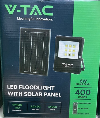 Faro led solare con - led, pannello