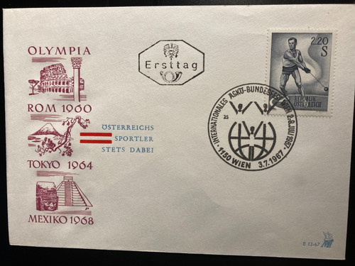 Austria 1967 lettera primo