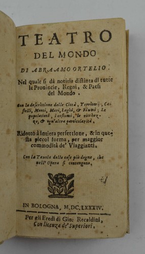 Ortelio abramo teatro del - teatro,