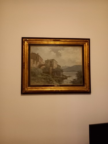 Quadro olio tavola ercole - su,