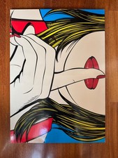 Quadro SOLMYRA Ssshh di Deborah Azzopardi 50x70 Modern Wall Art Vintage 90