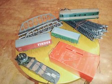 RIVAROSSI LOTTO LAVORO LOCOMOTIVA VAGONI HO + BINARI PONTE BATTERY CONTROL ITALY