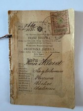 Antico passaporto tedesco 1886