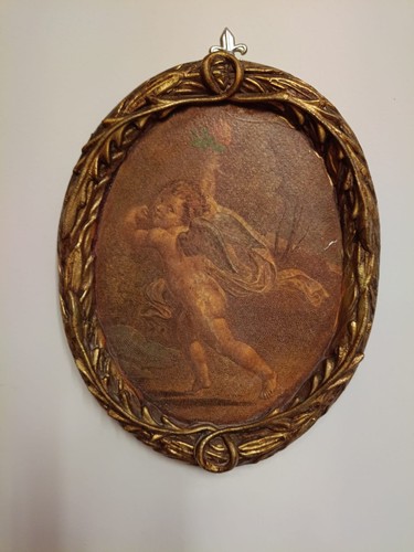 Vecchio quadretto ovale con