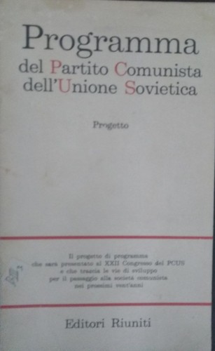 Programma del partito - programma,