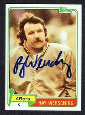 Ray Wersching #36 signed