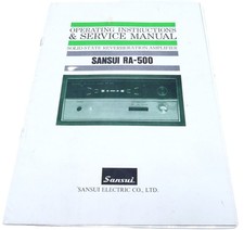 Sansui RA-500 Manuale di