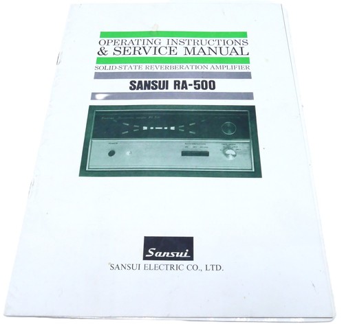 Sansui 500 manuale di - ra-500,