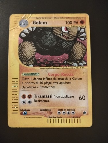 Lotto carte pokemon golem - lotto,