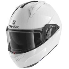 CASCO MOTO MODULARE SHARK EVO-GT BIANCO LUCIDO BIANCO FLIP ANTERIORE