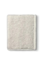 Coperta Plaid in Pile e Eco pelliccia "Losanna" (130x180 cm) - Maryplaid