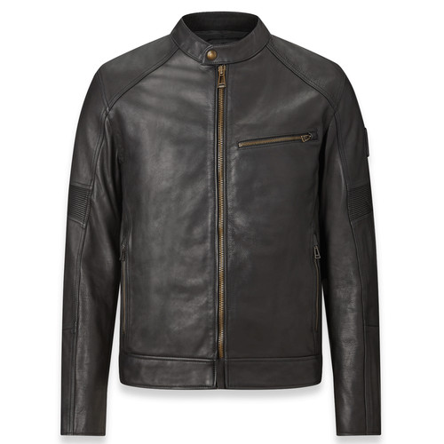 Giacca pelle moto - in,
