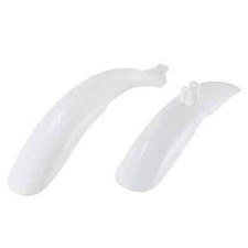 Parafanghi 16" Bimbo Bianchi Bici Bambino MTB Anteriore e Posteriore 