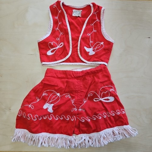 Abito cowgirl rosso - , vintage