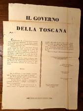 17718-IL GOVERNO DELLA TOSCANA (PROVVISORIO) MONETA LEGALE SARA' IL FRANCO, 1859