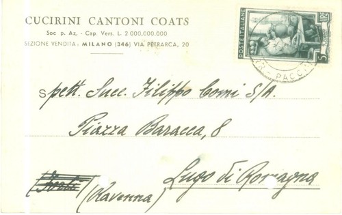 1952 milano cucirini - cucirini, cantoni