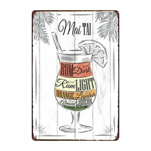 Targa mai tai drink - , stampa