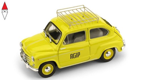 Brumm fiat 600d 1960 agip - 1/43,