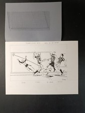 disegno originale GIANELLI Milan-Juve 2003 (23x17 cm) 13