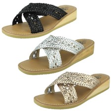 Sandalo Mule In Pelle Con