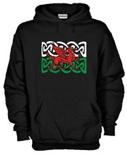 Felpa KJ703 Galles Flag Hoodie