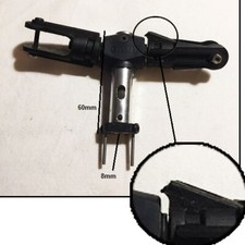 KIT PINZE PORTA PALE ROTORE PRINCIPALE MODEL GAUI PINZE 45X20mm FORO ATTACCO 8mm