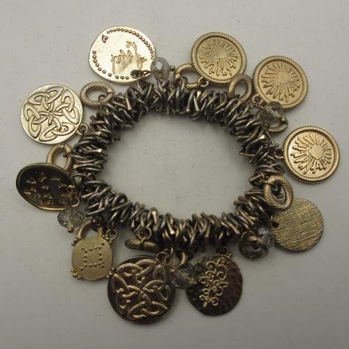 Bracciale charm vintage cerchi - vintage,