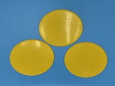 3 Tabella portanumero frontale laterale in plastica colore Giallo