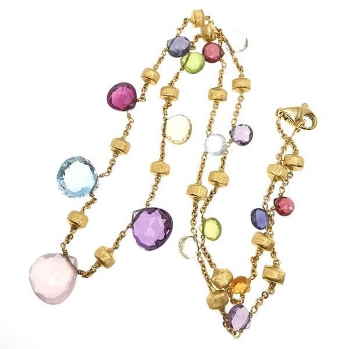 Collana con pietre - , multicolore
