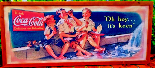 Quadro vintage coca cola - quadro,