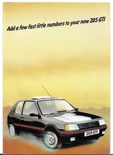 Peugeot 205 GTi Accessori