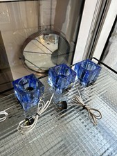 SET 3 LAMPADE BLEU 70s