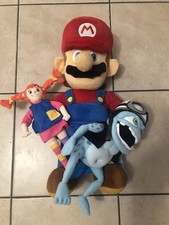 PELUCHE SUPER MARIO BROS PIPPICALZELUNGHE RANA PAZZA LOTTO TRE PUPAZZI