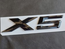 Emblema X5 Negro Brillo Letras