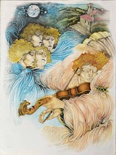 Giuliano pini litografia 1993 - pini,
