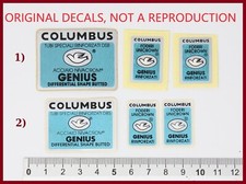 NOS DECALCOMANIE ORIGINALI COLUMBUS GENIUS DECALCOMANIE anni 90 VINTAGE