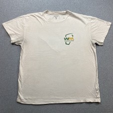 Abercrombie Fitch Golf Off White T-Shirt Uomo Taglia XL WM Phoenix Aperta Distressed