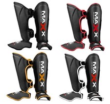 Maxx Adult Rex pelle Shin Pads
