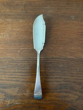 COLTELLO DA PESCE ARGENTO-XIX SECOLO-con bandiere