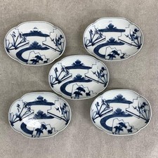 Set di 5 piatti piatti antichi