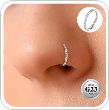 Piercing Naso Anello G23 Titanio Ipoallergenico Anelli Piercing Naso Orecchino H