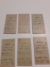 Biglietti Treno ticket roma termini  1961/62/63/64/65/66 lotto 6 PZ 