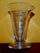 Antique Victorian Scientific Apothecary Glass Measuring Bicchiere conico graduat