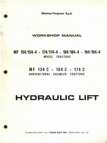 Manuale officina trattore