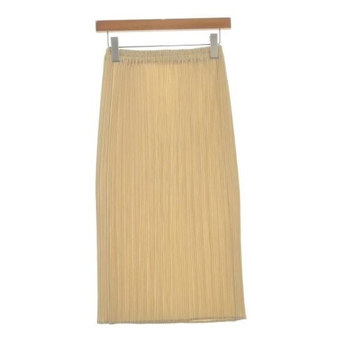 Maxi gonna plissettata beige